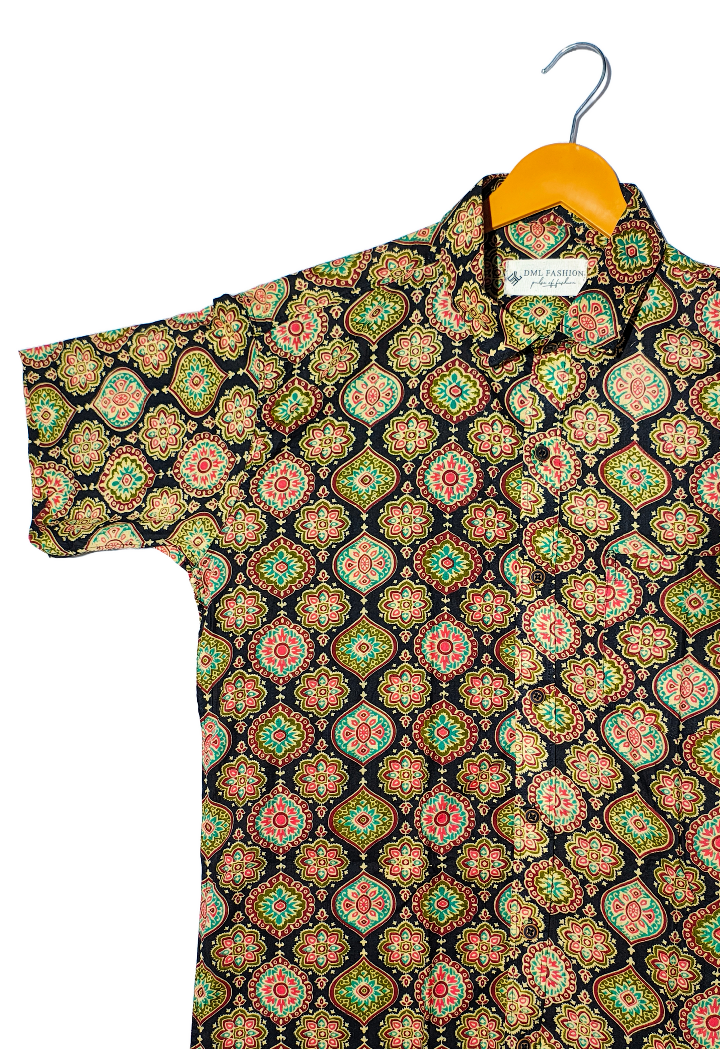 Royal Black Handblock Shirt