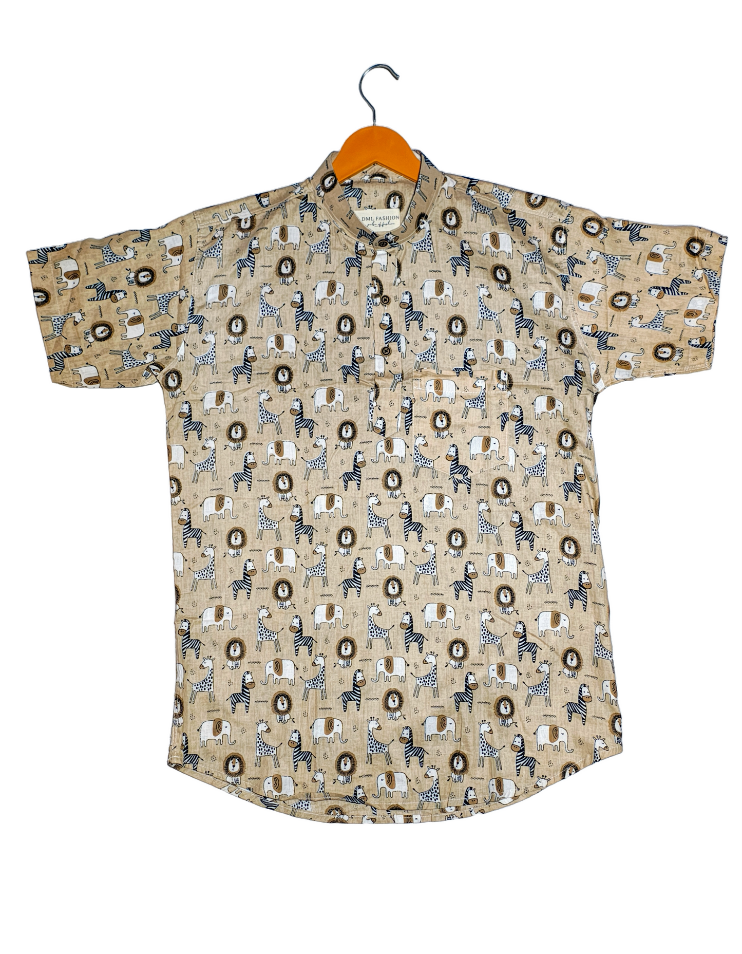 Beige Handcrafted Safari Shirt