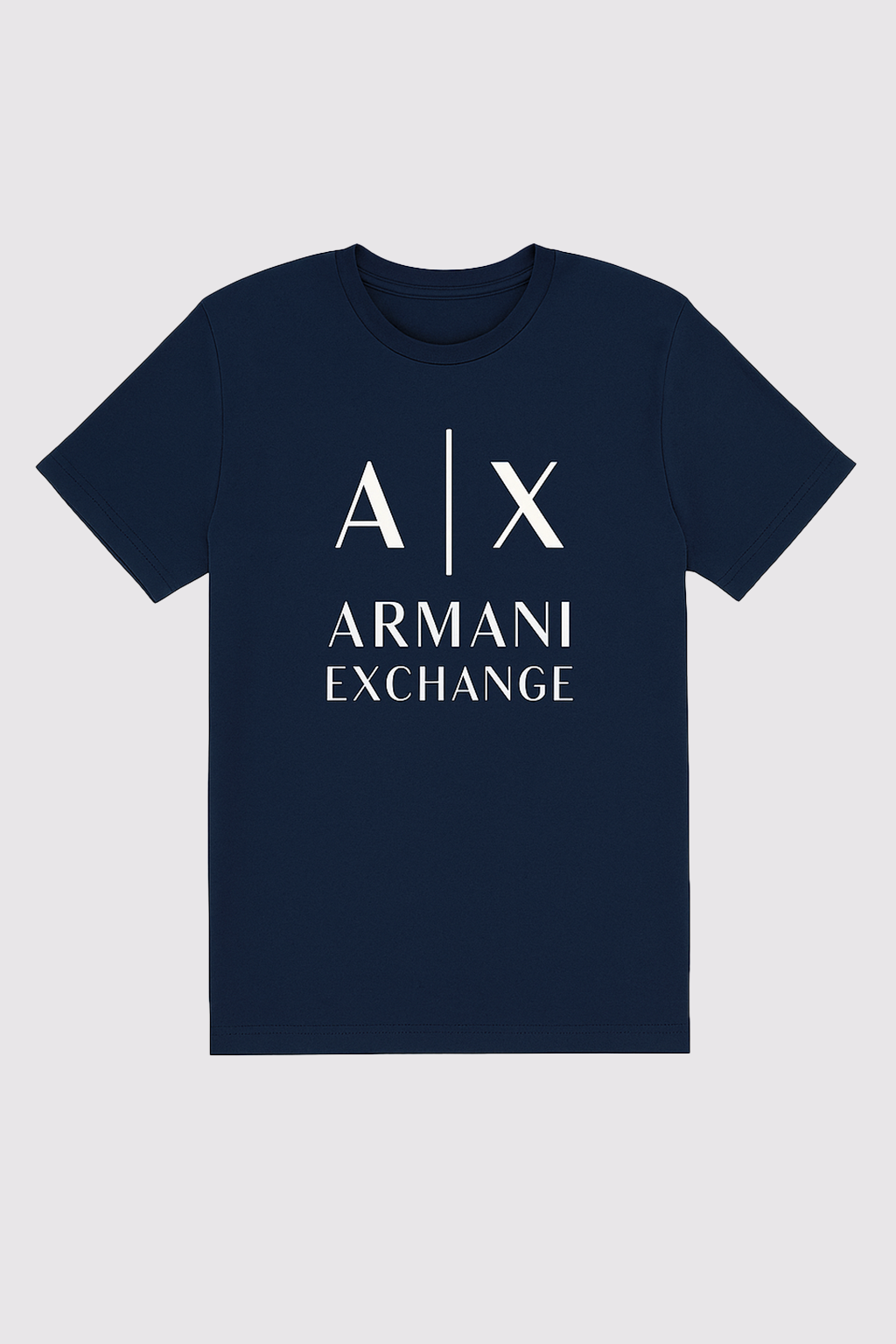 Oversized Navy Blue Armani Exchange Logo T-Shirt