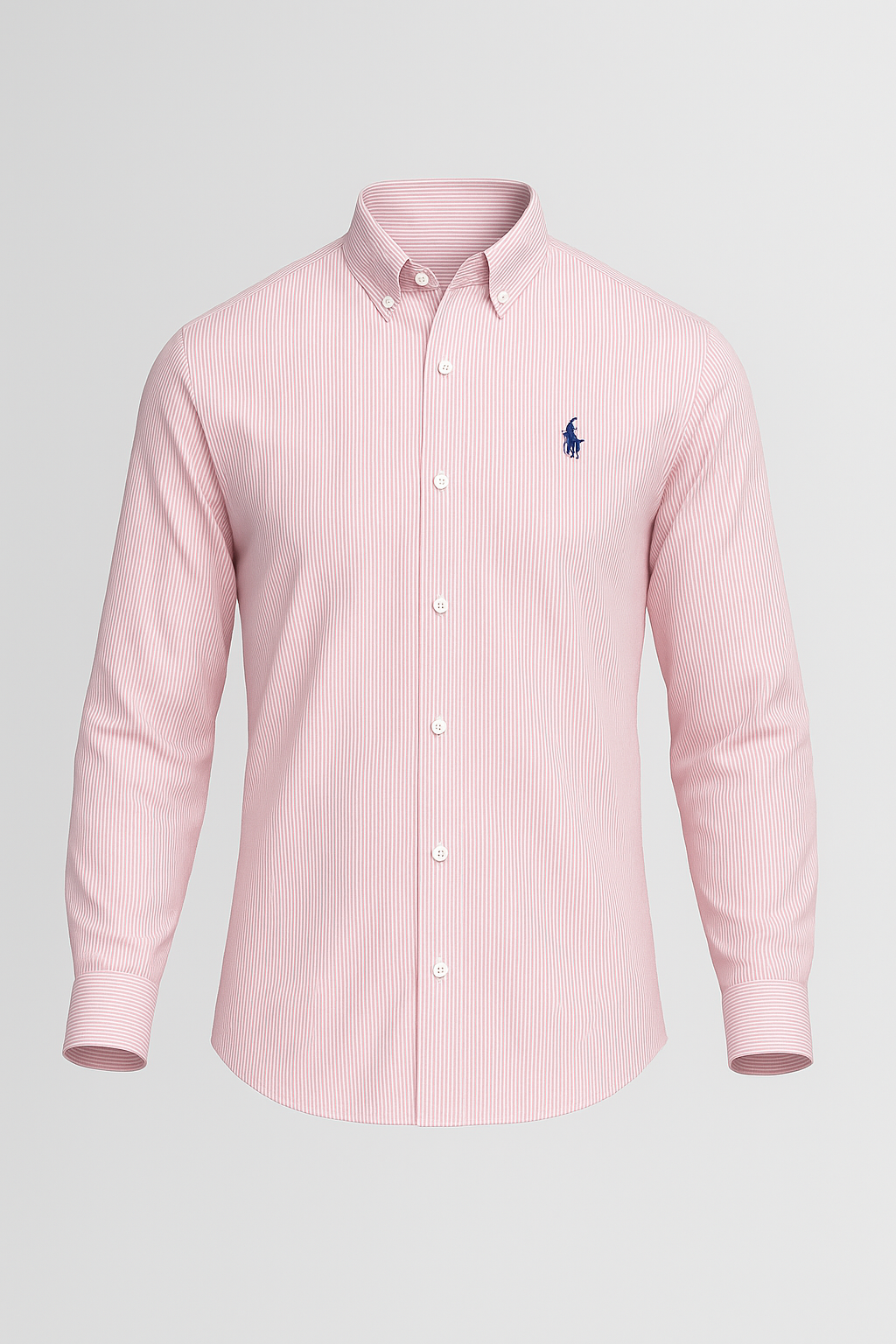 Pastel Pink Striped Cotton Shirt